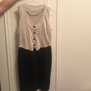 ❤️ZARA BLACK AND WHITE VEST DRESS❤️